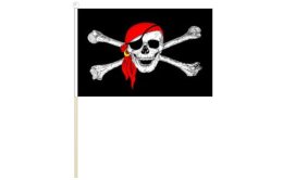 Pirate flag 300 x 450 | Red Bandana pirate flag 12'' x 18''