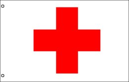 Red Cross flag 900 x 1500 | Red Cross flagpole flag 3' x 5'
