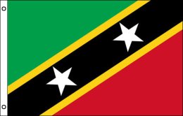Saint Kitts flag 900 x 1500 | Large Nevis flagpole flag