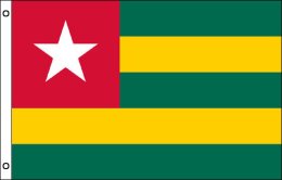 Togo flag 900 x 1500 | Large Togo flagpole flag