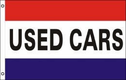 Used Cars flag 900 x 1500 | Used Cars sales advertising flag