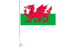 Wales car flag 300 x 450 | Wales vehicle window flag