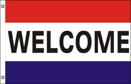 Welcome flag 900 x 1500 | Welcome flagpole flag