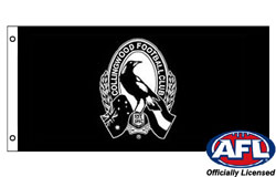 Collingwood Magpies footy flags
