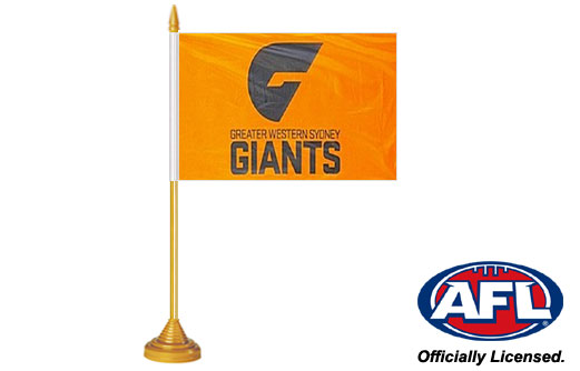 Image of GWS Giants desk flag GWS Giants table flag
