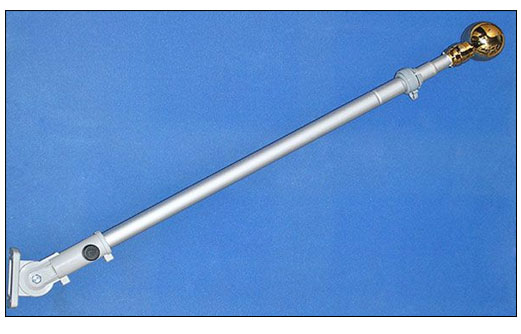 Image of 1.8mt adjustable home flagpole includes wall mounting bracket