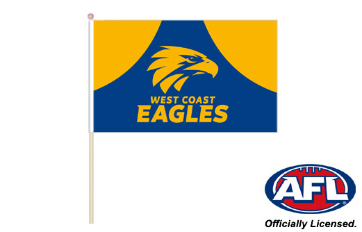 West Coast Eagles fan flag 300 x 500 | Eagles hand waving flag