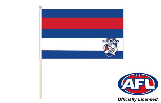Western Bulldogs fan flag | Western Bulldogs hand waving flag