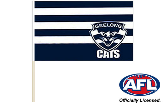 Geelong Cats game day flag 600 x 900 | Geelong Cats footy flag