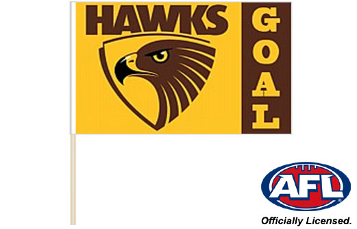 Image of Hawthorn Hawks goal flag 600 x 900 Hawthorn Hawks footy flag