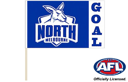 Image of North Melbourne Kangaroos flag 600 x 900 Kangaroos footy flag