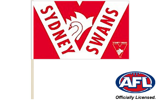Image of Sydney Swans flag 600 x 900 Sydney Swans footy flag