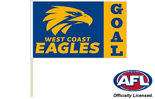 West Coast Eagles AFL Pole Flag 1800mm by 900mm BNIP Cape 