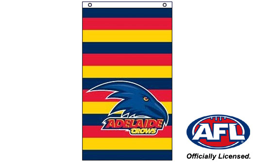 Adelaide Crows AFL Pole Flag 90cm x 180cm Steel Eyelet For Hanging 