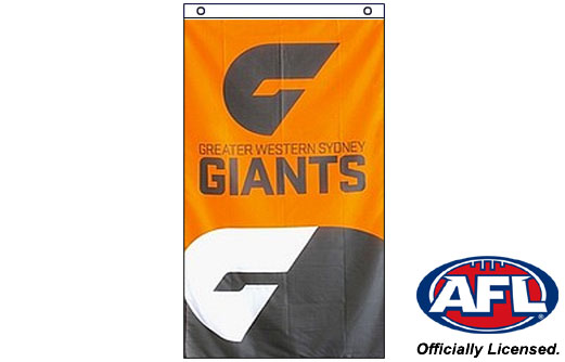 GWS Giants wall flag 900 x 1500 | GWS Giants cape flag