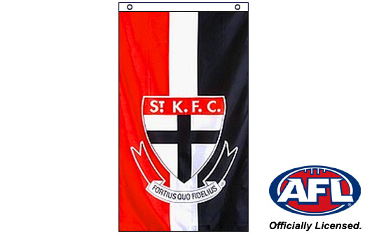 Image of St Kilda Saints fan flag Saints hand waving flag