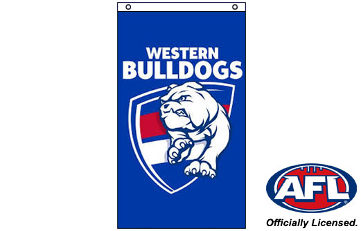 Western Bulldogs wall flag 900 x 1500 | Bulldogs cape flag