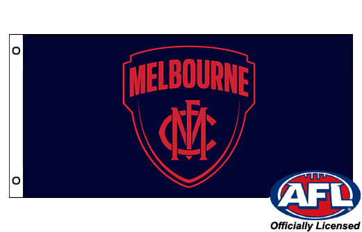 Image of Melbourne Demons FC flag Melbourne Demons funeral flag
