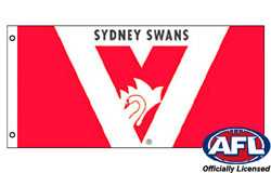 Sydney Swans flag 900 x 1800 | Sydney Swans flagpole flag