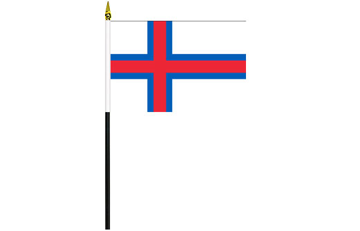 Image of Faroe Islands desk flag Faroese Islands school project flag