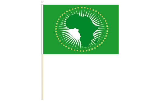 African Union hand waving flag | African Union stick flag