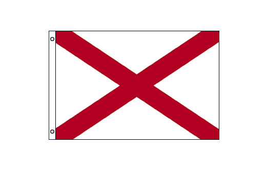 Alabama flag 600 x 900 | Medium State flag of Alabama