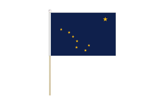 Alaska mini stick flag | Alaska desk flag