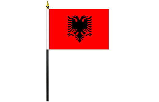 Albania desk flag | Albanian school project flag