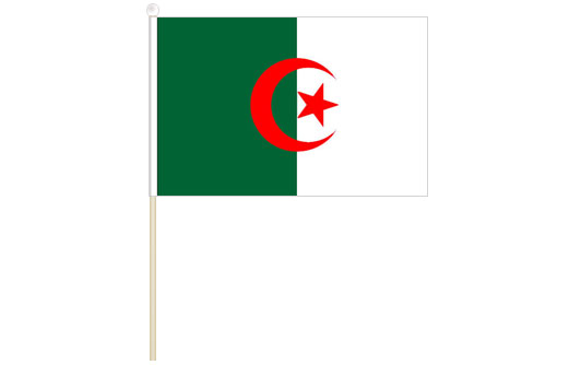 Algeria hand waving flag | Algeria stick flag