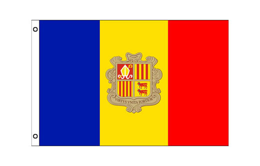 Andorra flag 600 x 900 | Medium Andorra flagpole flag