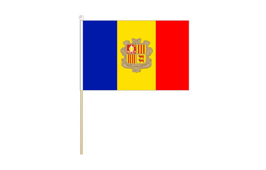 Andorra mini stick flag | Andorra mini desk flag