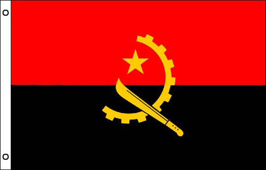Angola flag 900 x 1500 | Angola flagpole flag