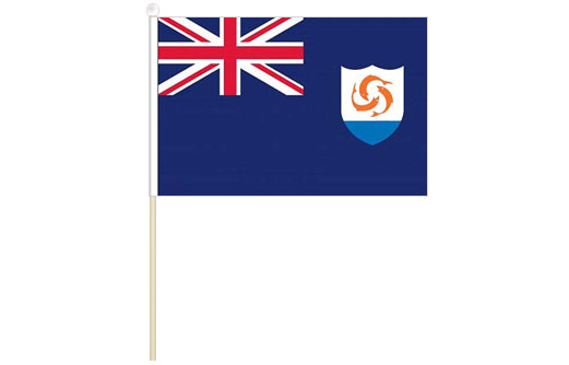 Anguilla hand waving flag | Anguilla stick flag