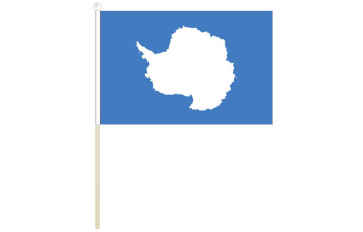 Antarctica hand waving flag | Antarctica stick flag