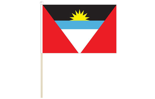 Antigua hand waving flag | Antigua stick flag