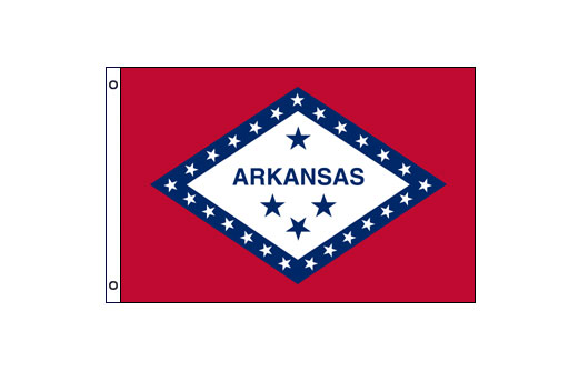 Arkansas flag 600 x 900 | Medium State flag of Arkansas