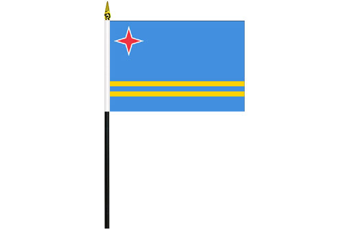 Image of Aruba flag 100 x 150 Aruba desk flag