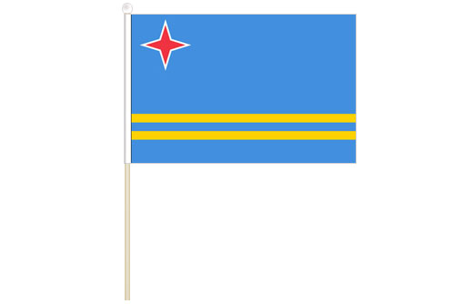 Aruba flag 300 x 450 | Aruba hand waving flag