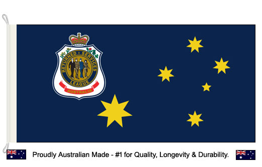 Image of RSL flag 900 x 1800 Woven Australian made.