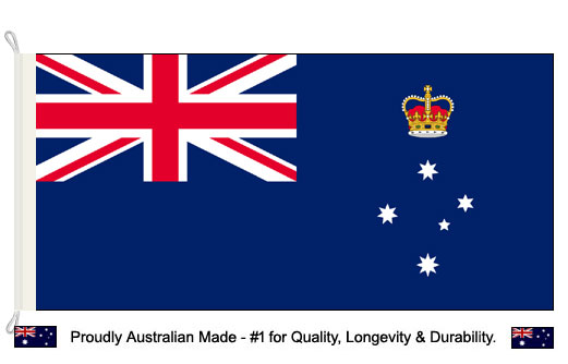Victoria flag 900 x 1800 | Aus. made Victoria flagpole flag