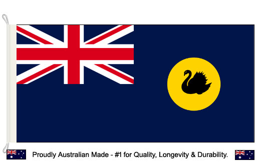 Image of Western Australia flag 900 x 1800 Woven Australian made.