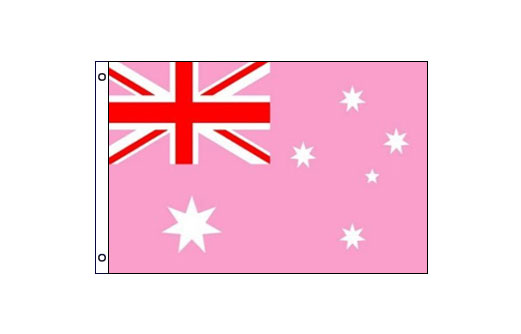 Pink Australia flag 600 x 900 | Medium women's cause flag