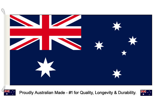 Image of Australia Flag 900 x 1800 Australian made woven flagpole flag