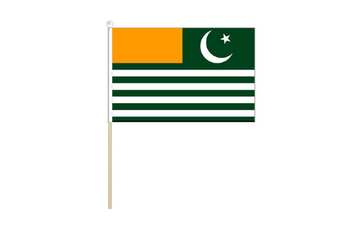 Image of Kashmir mini stick flag Azad Kashmir mini desk flag