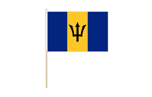Image of Barbados mini stick flag Barbados mini desk flag