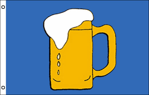 Image of Beer here beer mug flag 900 x 1500 Beer lovers flag