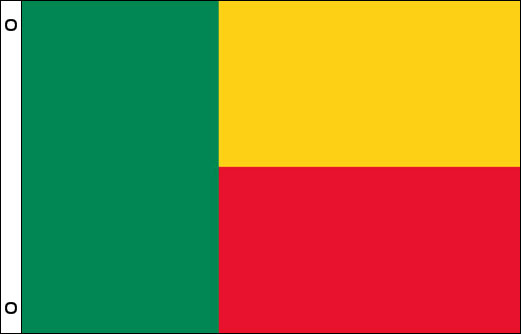 Image of Benin flagpole flag Benin funeral flag
