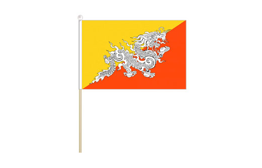 Bhutan mini stick flag | Bhutan mini desk flag