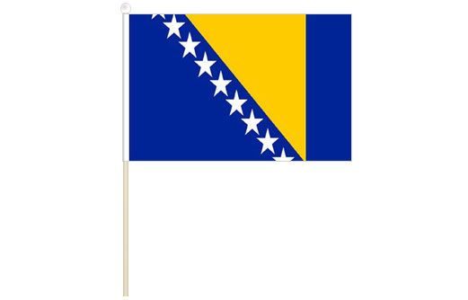 Bosnia and Herzegovina hand waving flag | Bosnia stick flag