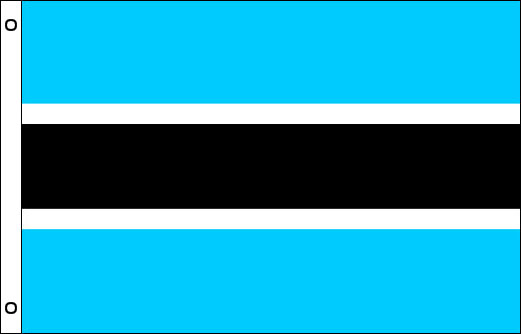 Botswana flagpole flag | Botswana funeral flag